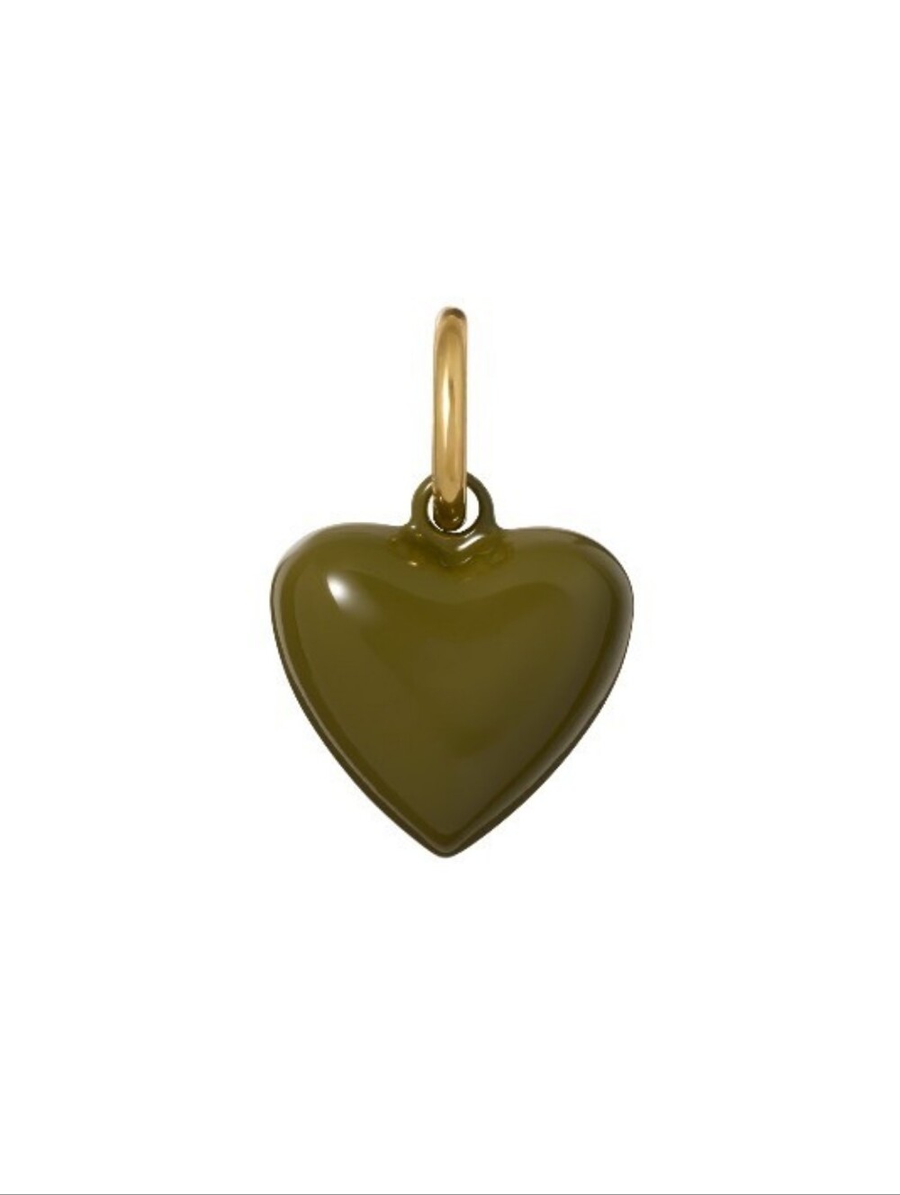 Roxanne Assoulin The Mini Puff Heart Charm Olive